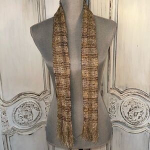 The Dunlap Weavers VINTAGE Made in Maine, USA Neck or Head Scarf Muted Colors